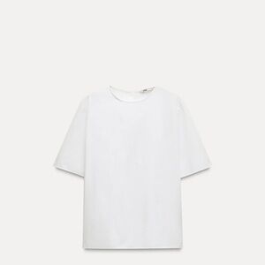 Zara women’s White Short Sleeve T-Shirt